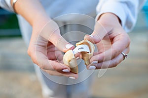 Fortune cookie message, vote