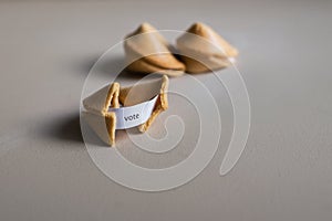 Fortune cookie message, vote