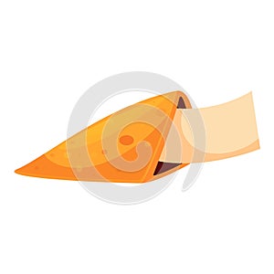 Fortune cookie opening up with blank message inside