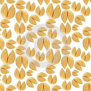 Fortune Cookie Seamless Background Pattern