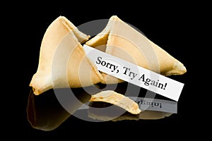 Fortune cookie: Sorry, Try Again!
