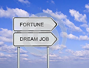 Fortune and dream job