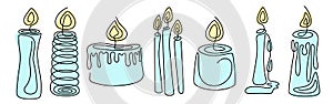 Fortune teelling, divination isolated elements for mystic sphere of activity. Furtive telling and witchcraft vector illustration