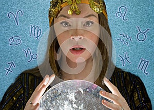Fortune Teller with Crystal ball