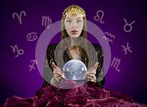 Fortune Teller with Crystal ball