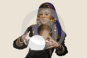 Fortune-teller with Crystal Ball photo