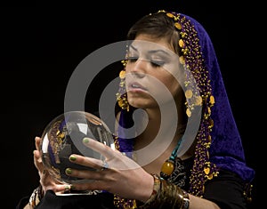 Fortune-teller with Crystal Ball photo