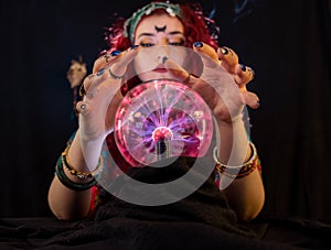 Fortune teller lady  is telling about your future