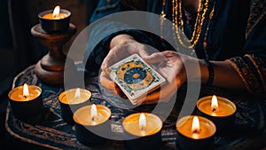 Fortune Teller with Tarot Cards