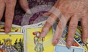 Fortune Teller with Tarot Cards