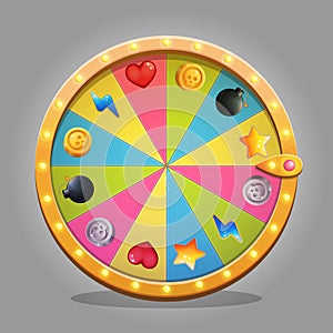 Fortune wheel design element