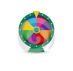 Fortune wheel, Gambling logo concept.