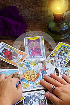 Fortunetelling with Tarot cards