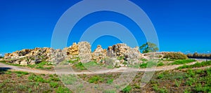 Forty columns fortress at Paphos Archaeological Park on Cyprus