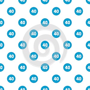 Forty figure pattern seamless