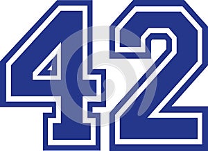 Forty-two college number 42