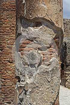 Forum, archeological site of Pompeii, Italy