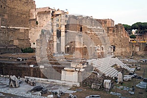 The Forum of Augustus in Rome, italy