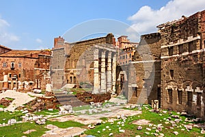 The Forum of Augustus in Rome, Italy