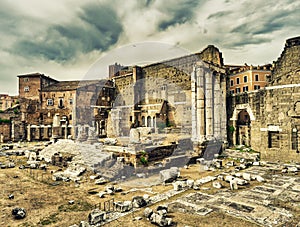 The Forum Of Augustus In Rome, Italy Ancient Romans history remains