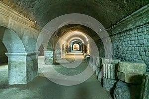 Forum galleries at Arles in France