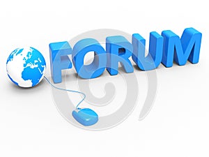 Forum Global Represents World Wide Web And Chat