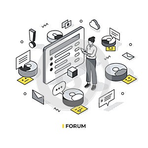 Forum Isometric Scene