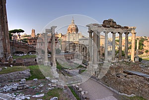 Forum romanum in Rome, hdr photo