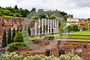 Forum romanum in Rome photo