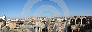 Forum romanum ruins in Rome photo