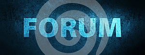 Forum special blue banner background