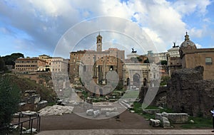 Forum was the center of day-to-day life in Rome