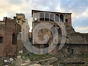 Forum was the center of day-to-day life in Rome