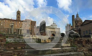 Forum was the center of day-to-day life in Rome