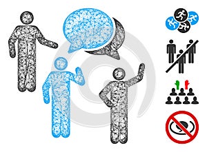 Forum Web Vector Mesh Illustration