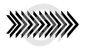 Forward Arrow Chevron Pattern, Directional Graphic Design, vector design Generative AI