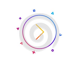 Forward arrow line icon. Next Arrowhead. Vector