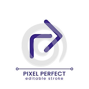 Forward arrow pixel perfect RGB color ui icon