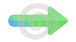 Forward Arrow Progress Indicator Icon, vector design Generative AI