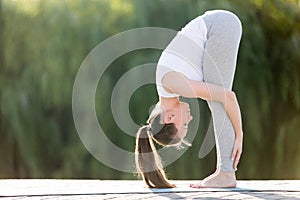 Forward bend head to knees pose