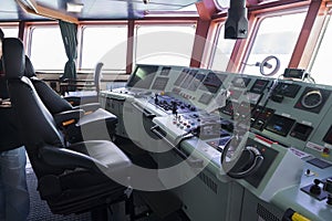 Forward console in Ship tanker