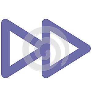 Forward Isolated Vector Icon which can easily modified or edit