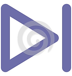 Forward Isolated Vector Icon which can easily modified or edit