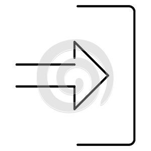 Forward Isolated Vector icon which can easily modify or edit