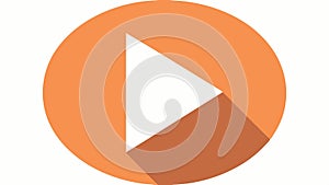 Forward play button, symbolizing media playback, vector design Generative AI