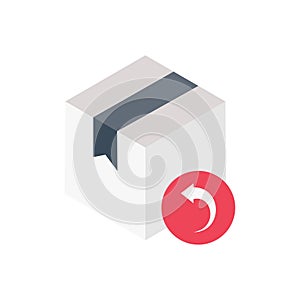 Forward vector flat colour icon