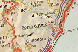 Forza d`Agro. The island of Sicily, Italy