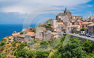 Scenic view in Forza d`AgrÃÂ², picturesque town in the Province of Messina, Sicily, southern Italy.