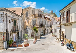 Scenic view in Forza d`AgrÃÂ², picturesque town in the Province of Messina, Sicily, southern Italy. photo