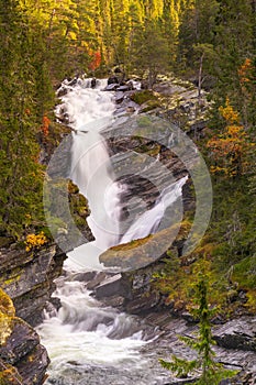 Foss ved Ulaelva i Rondane nasjonalpark i Norge, Marcinfossen